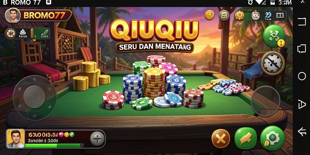 Tampilan gameplay menegangkan di BROMO77