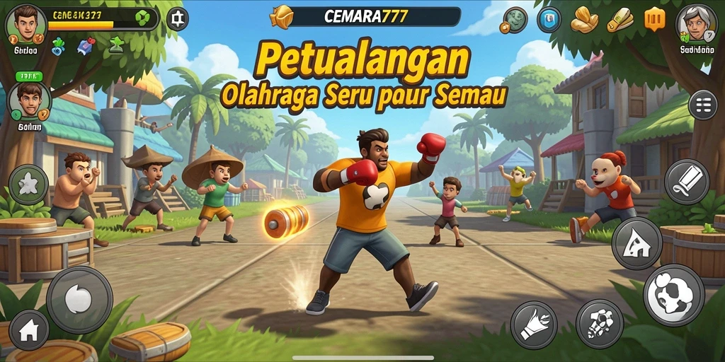 Screenshot gameplay CEMARA777 yang menampilkan aksi seru di lapangan.