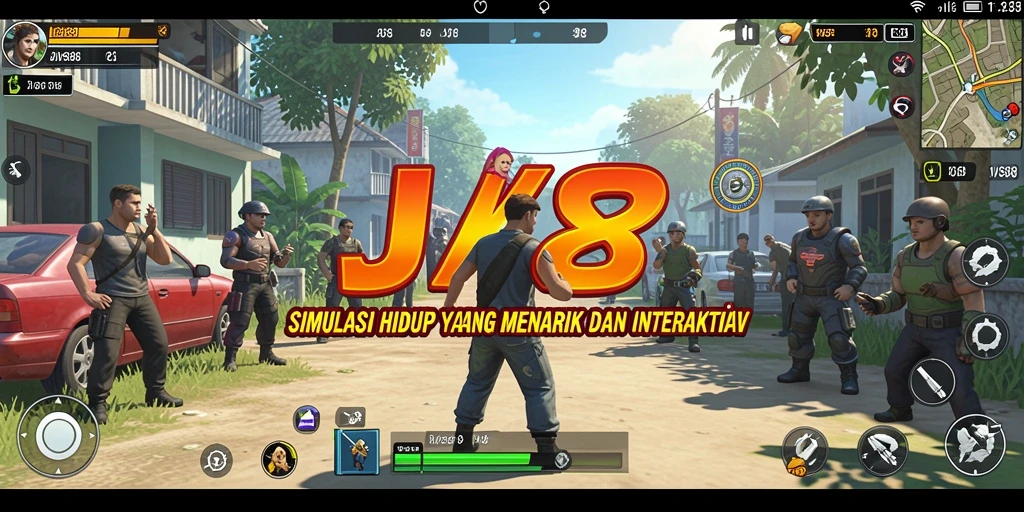 Screenshot utama JVS88 menampilkan gameplay simulasi yang mendebarkan.