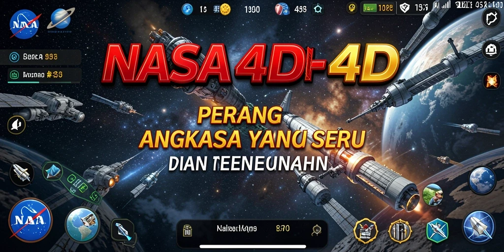 Gameplay menegangkan di luar angkasa dalam NASA4D.